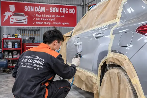 Sơn dặm – sơn cục bộ